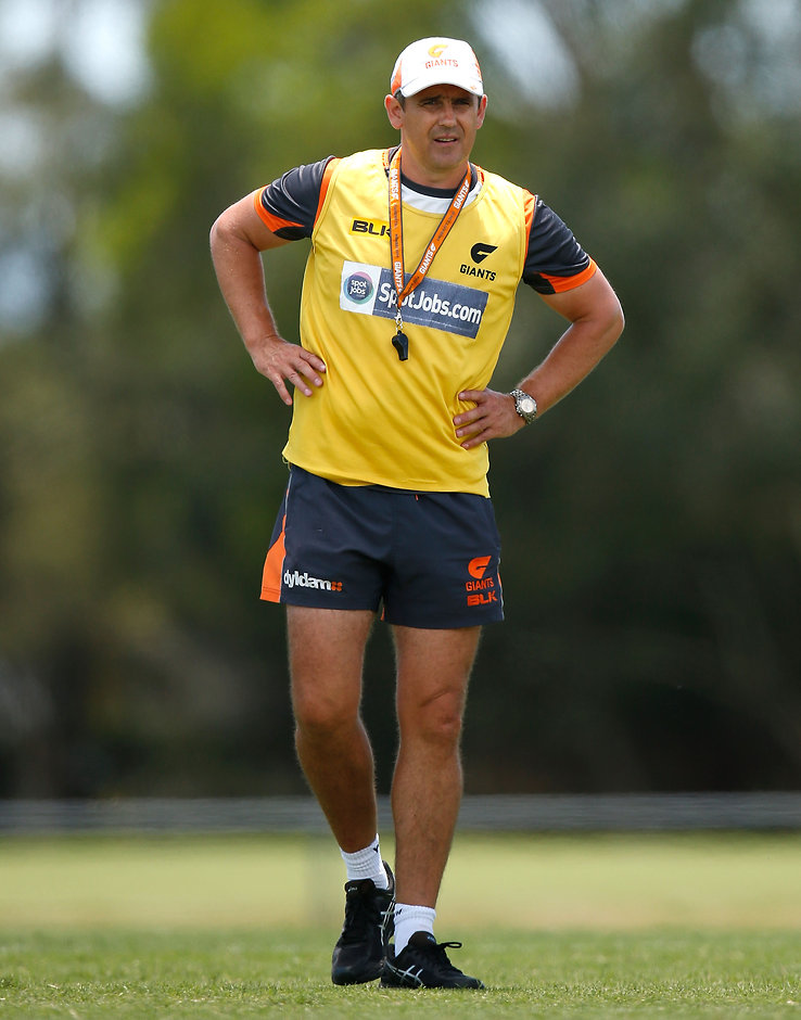 AFL 2015 Training - GWS Giants 181215 According to Callan Ward, Leon Cameron's re-signing is very popular with the players - ${keywords}